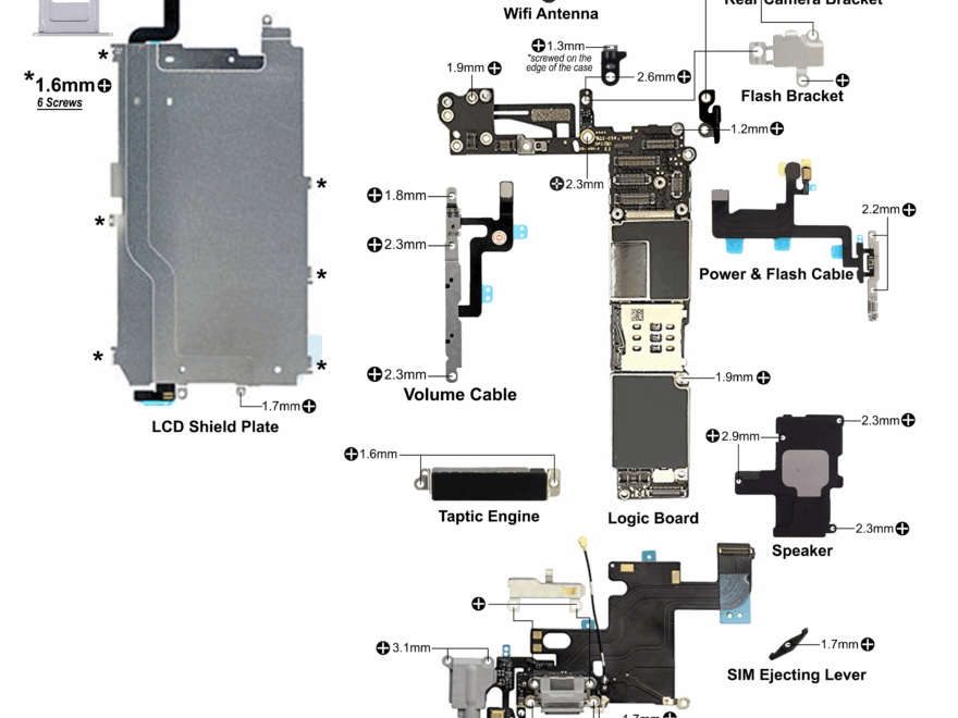 I Made A Disassembly Schematic For The IPhone 6 Infos In Comments R Iphone