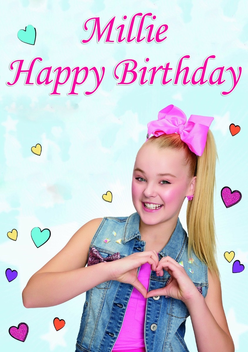 JOJO SIWA PERSONALISED BIRTHDAY LARGE DOOR BANNER JOJO SIWA BIRTHDAY POSTER EBay