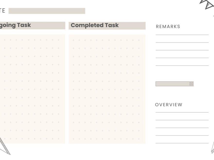 Keyboard Desk Pad Planner Template In Illustrator Word PDF Download Template
