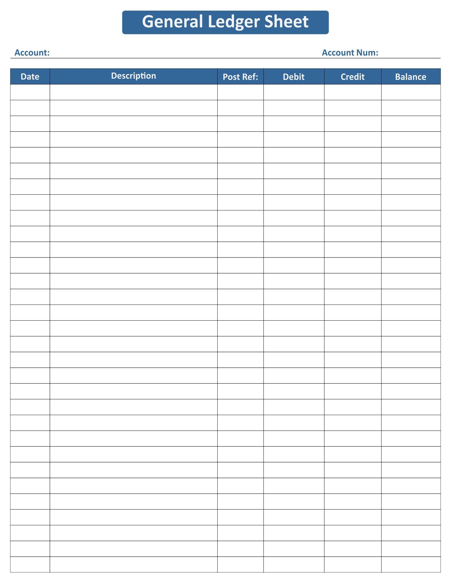 Free Printable Ledger Balance Sheet Free Printable Ledger Balance Sheet