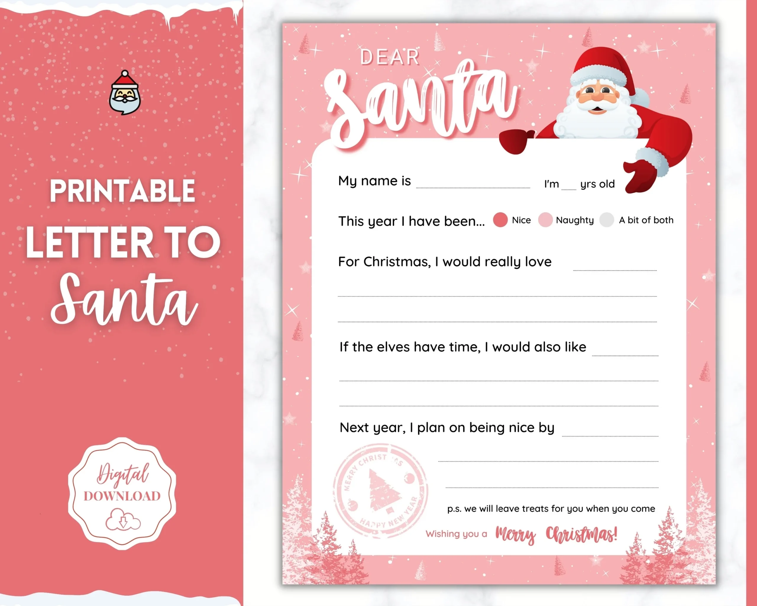List To Santa Printable List To Santa Printable