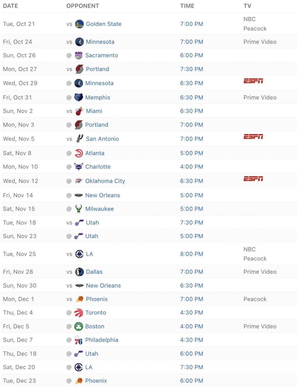 Los Angeles Lakers 2025 26 Regular Season Schedule Lakers Daily