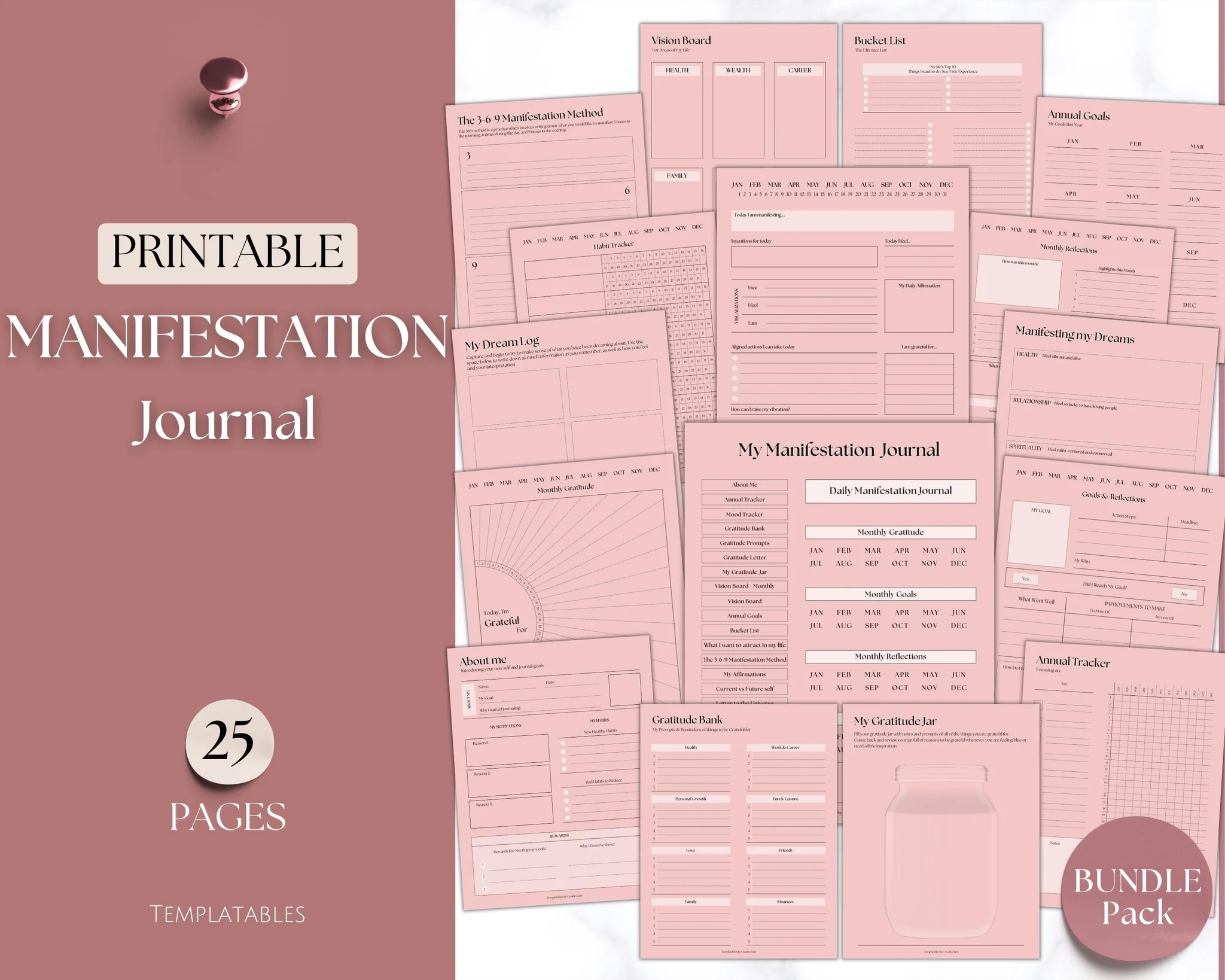 Law Of Attraction Planner Printables