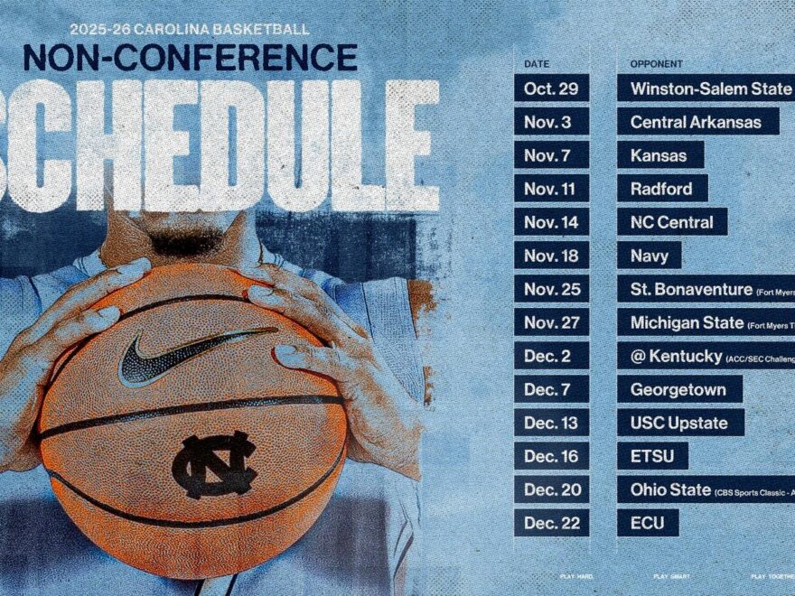 Men s Basketball Announces 2025 26 Non Conference Schedule University Of North Carolina Athletics