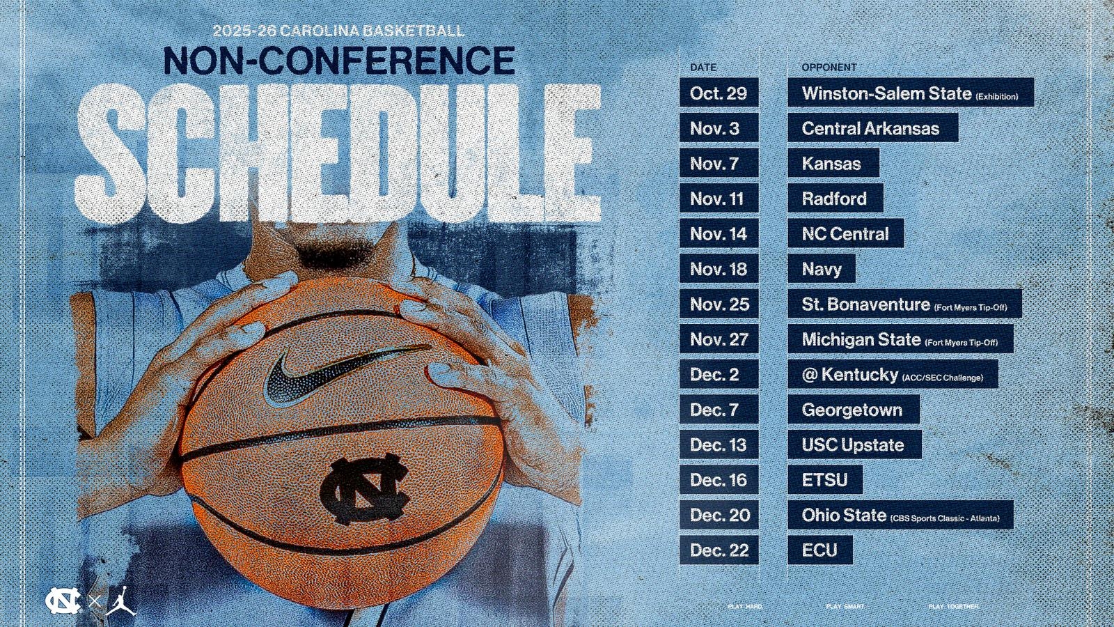 Men s Basketball Announces 2025 26 Non Conference Schedule University Of North Carolina Athletics