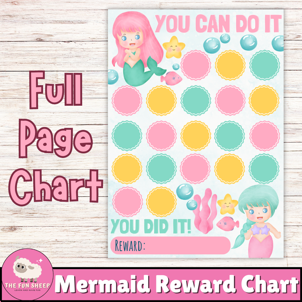 Mermaid Printable Behavior Chart Mermaid Printable Behavior Chart