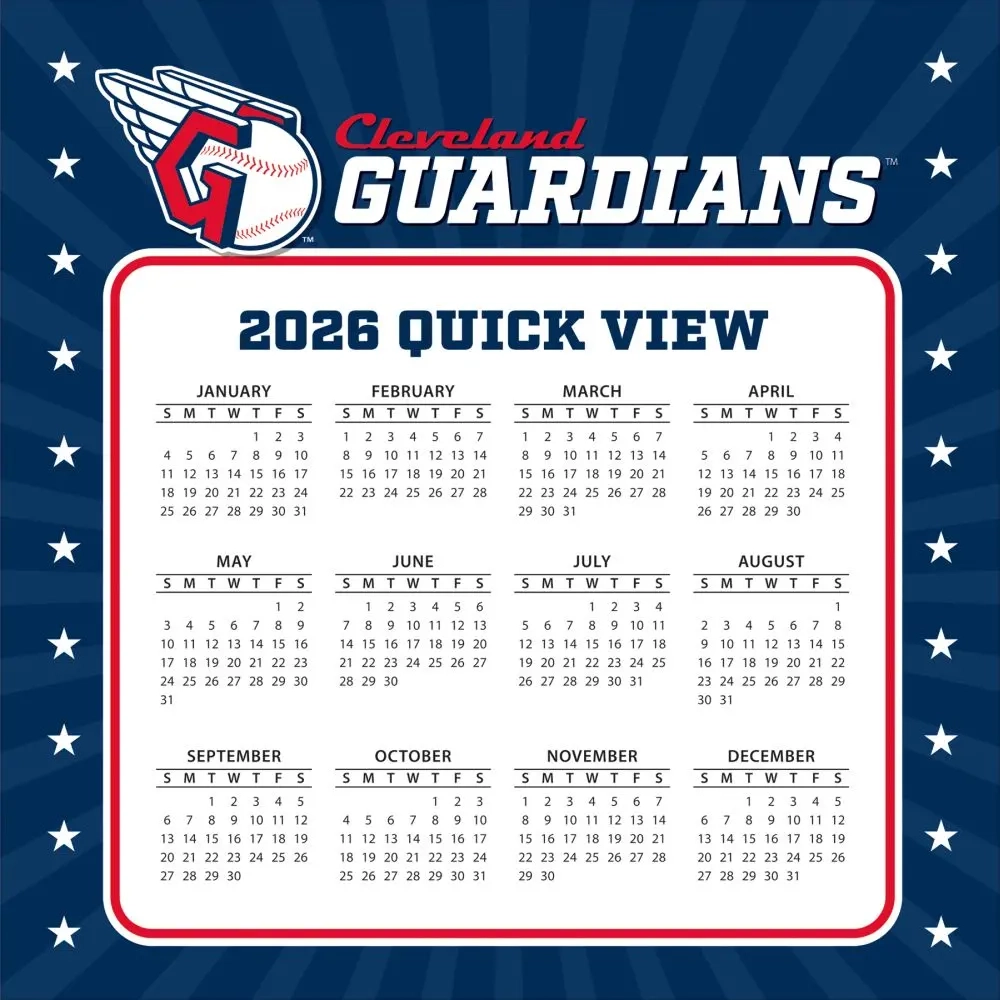 2026 Cleveland Indians Printable Schedule 2026 Cleveland Indians Printable Schedule