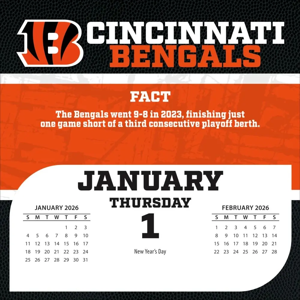 Bengals Schedule 2026 Printable Bengals Schedule 2026 Printable
