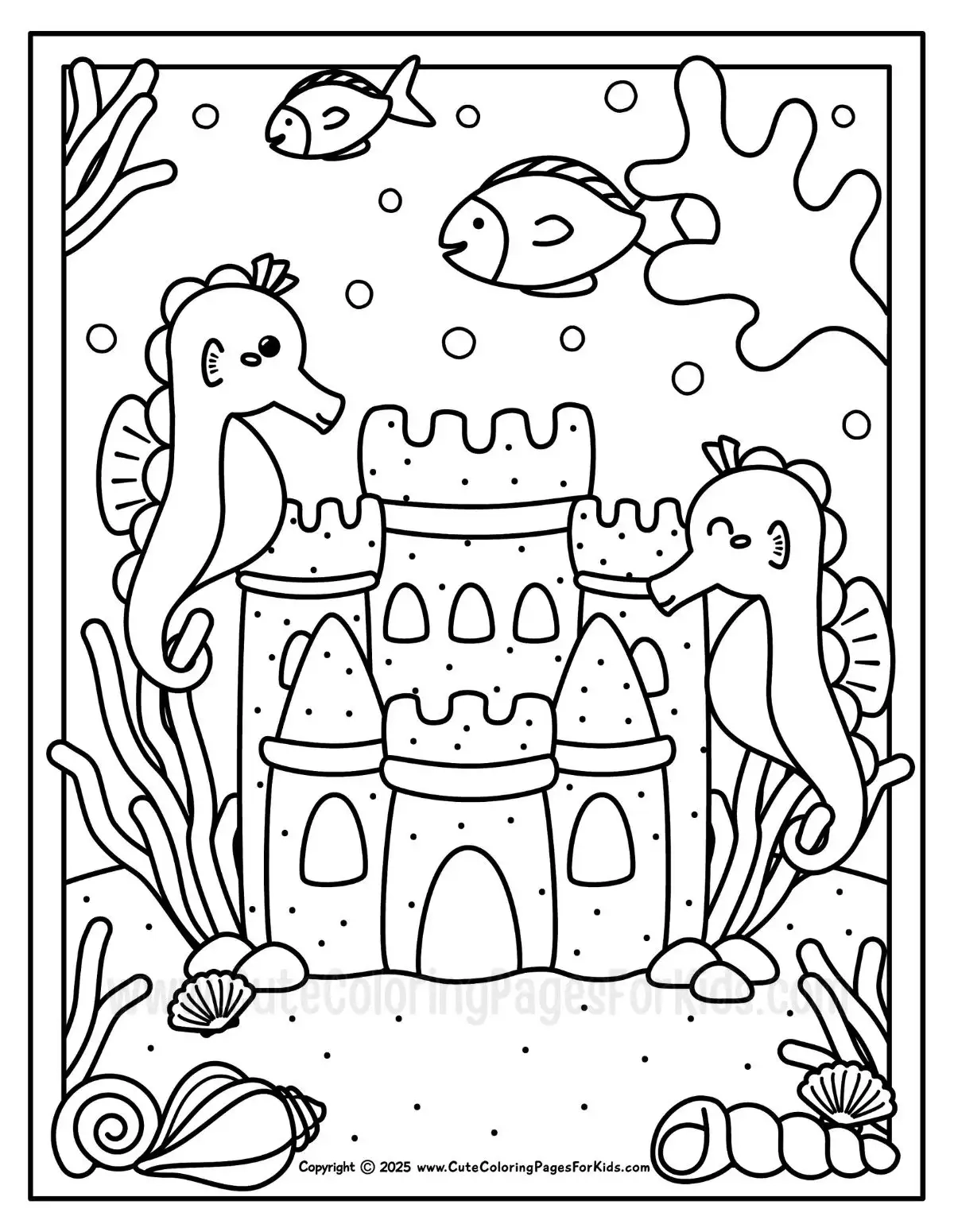 Ocean Coloring Sheets Printable