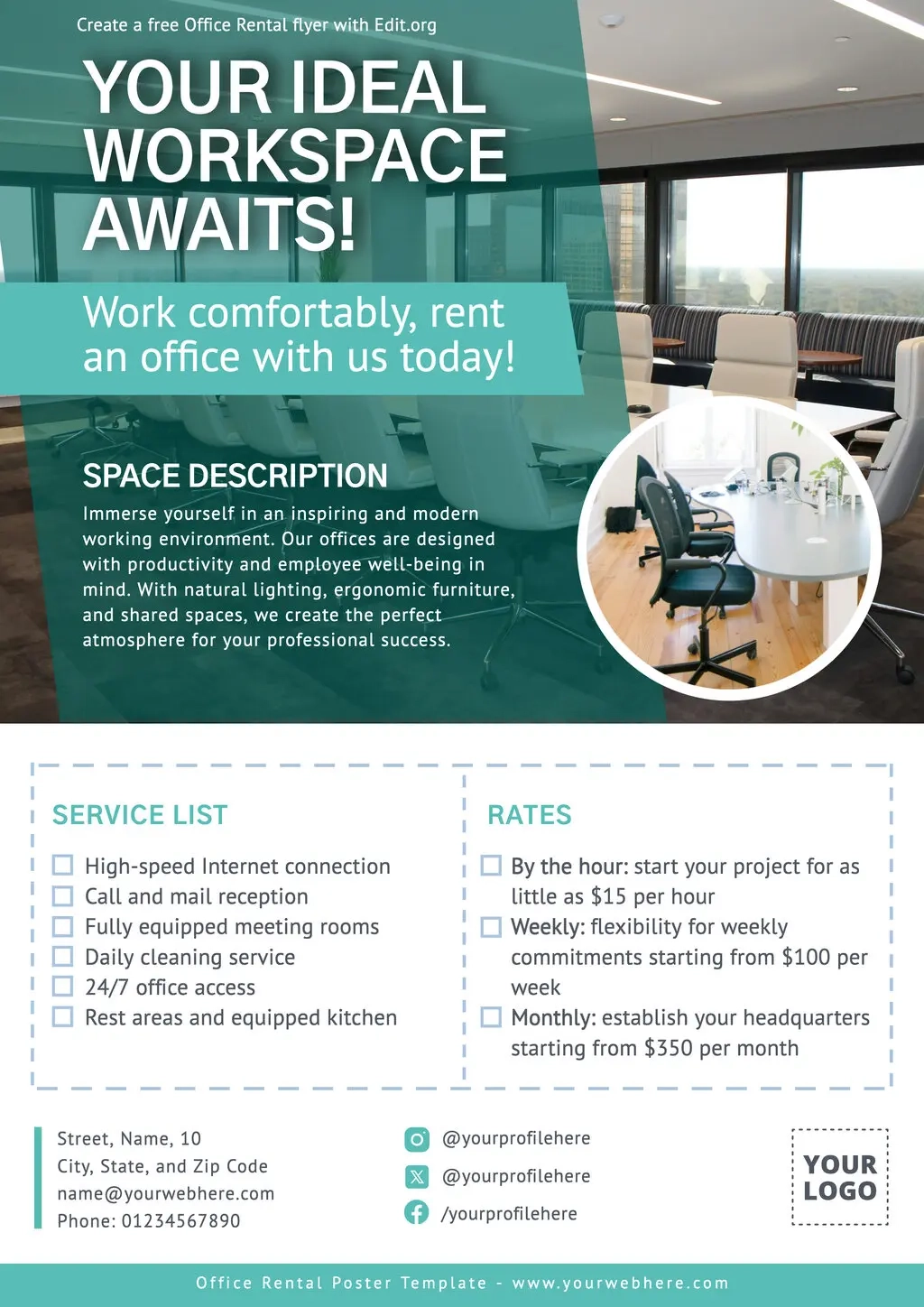 Free Printable Office Lease Signs
