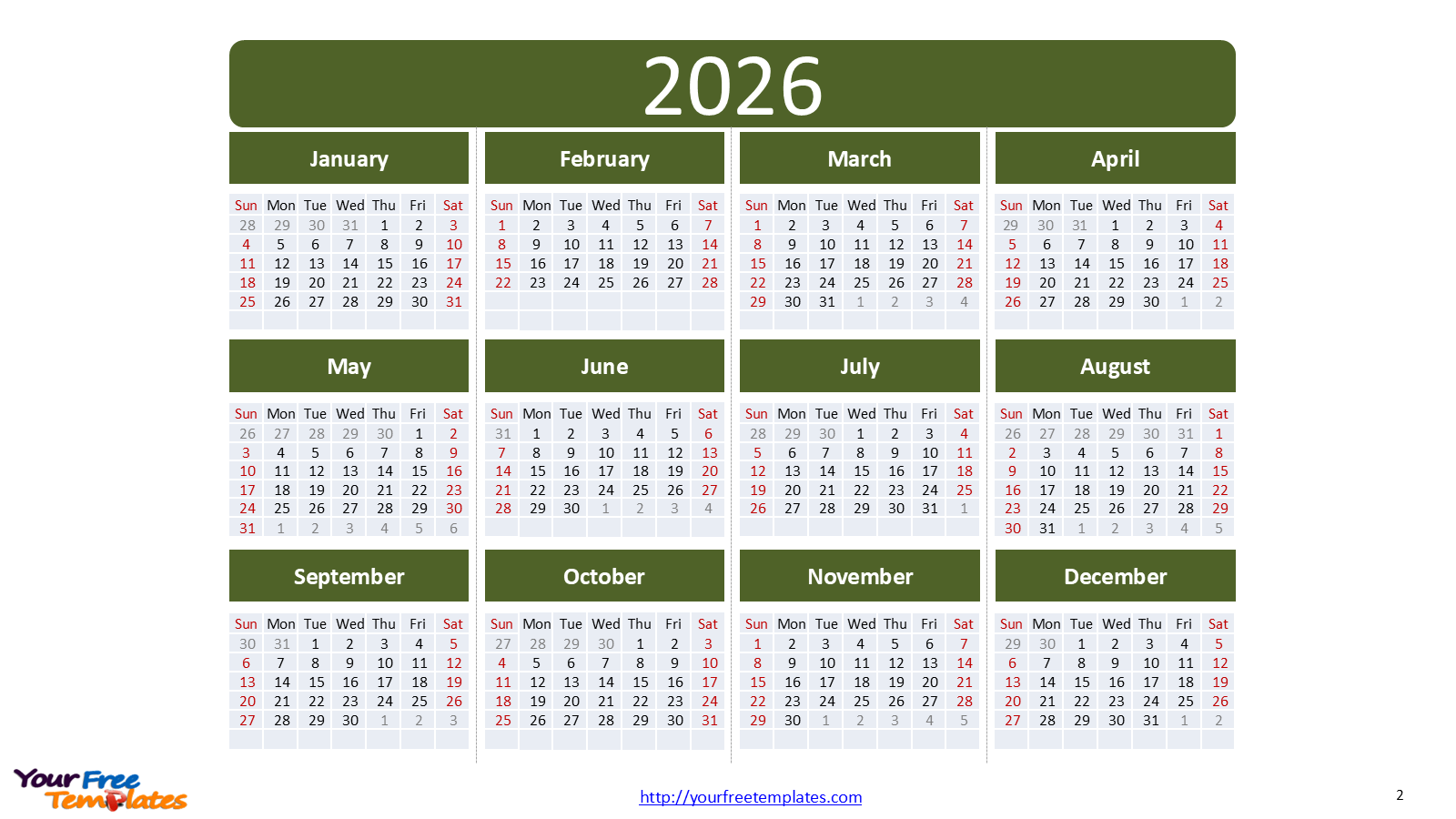 Schedule C 2026 Printable