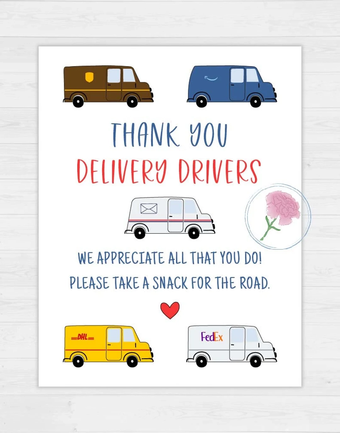 Free Printable Delivery Signs