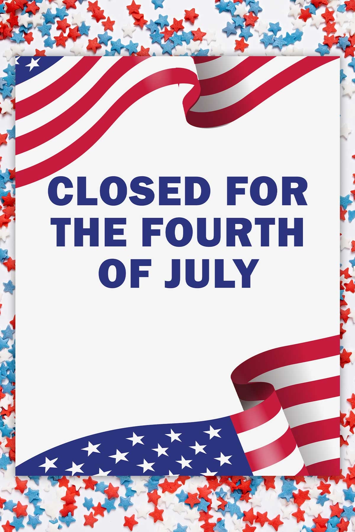 Printable closed for 4th of july sign template example custom 2 Mom Envy