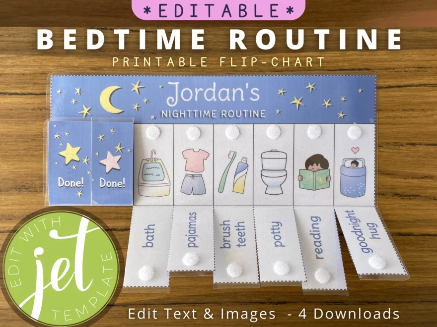 Printable Folding Charts AKA Flipcharts Or Visual Schedules For Kids Morning And Bedtime Routines PrintableFamilyFun