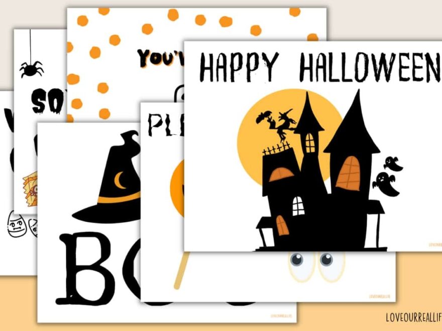 Printable Happy Halloween Sign 19 FREE Printables Love Our Real Life