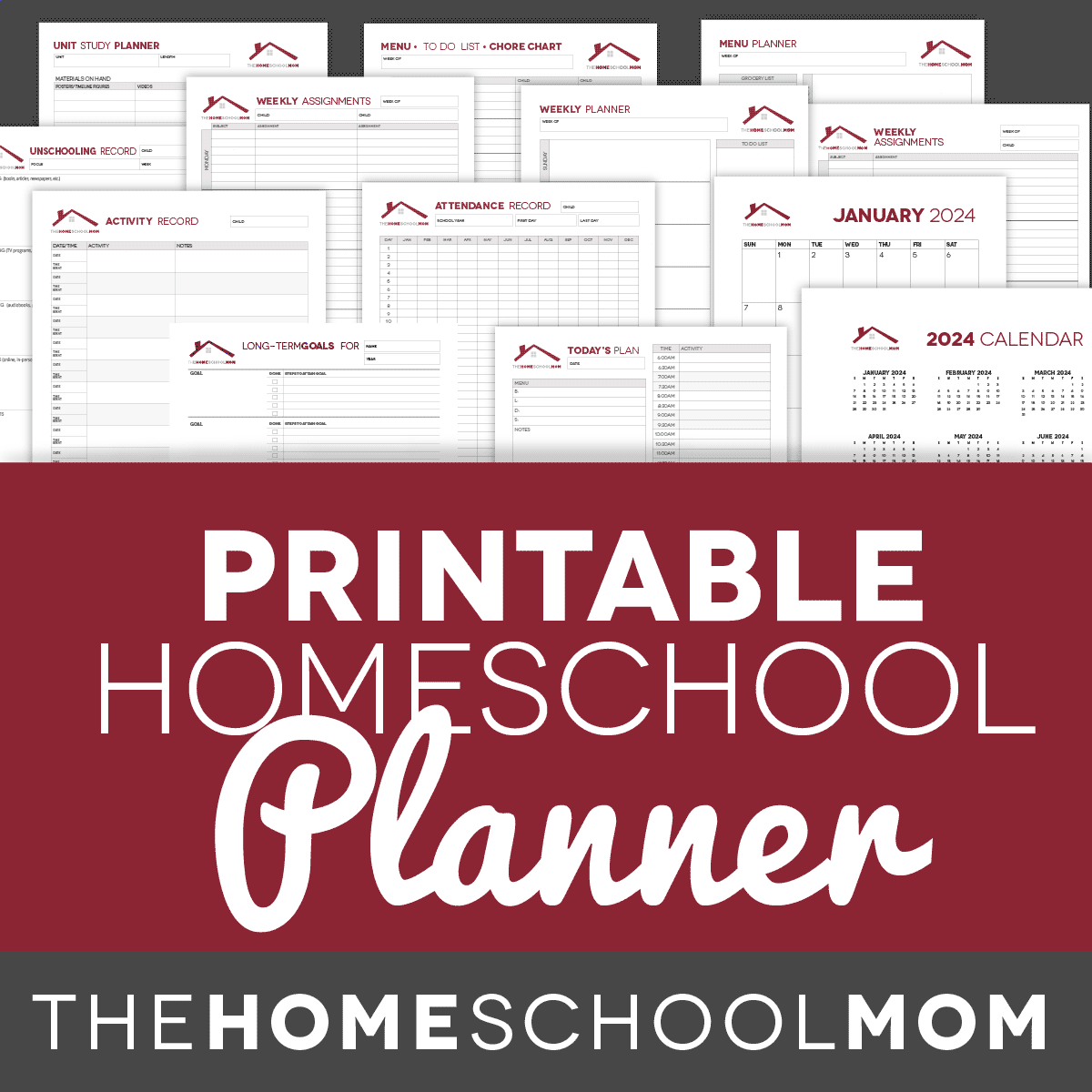 Free Printable Homeschool Student Planner