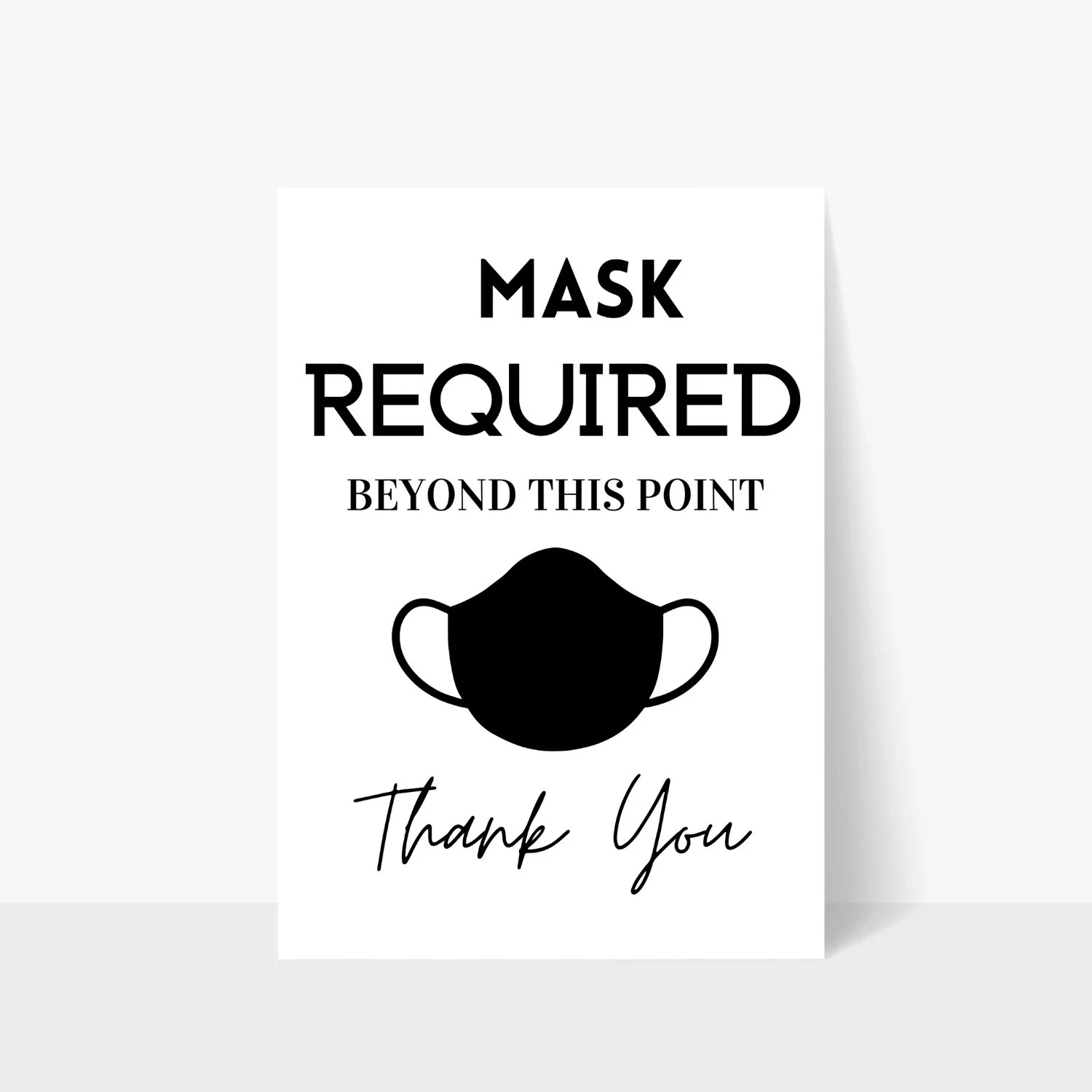 Printable Mask Required Signs