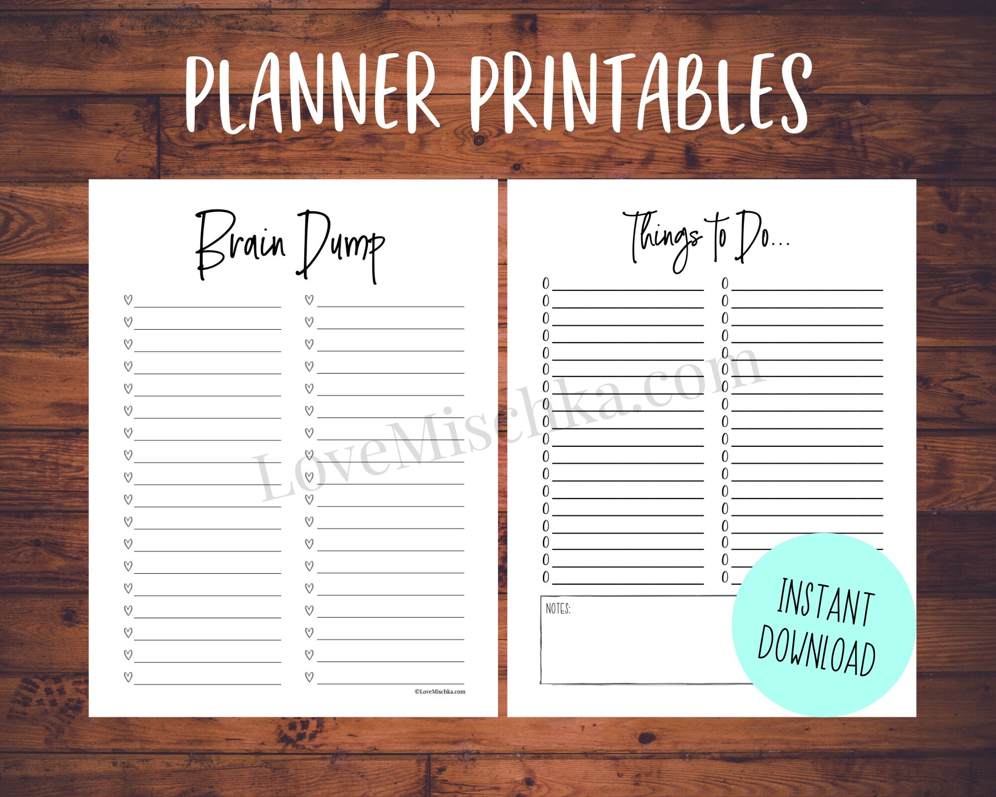 Printable Planner Sheets Vipkid