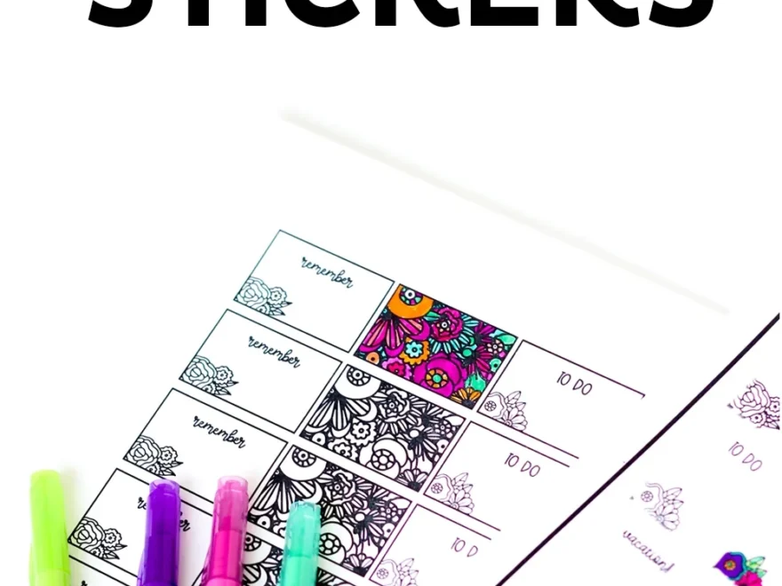 Printable Planner Stickers Using Cricut Print Cut Feature