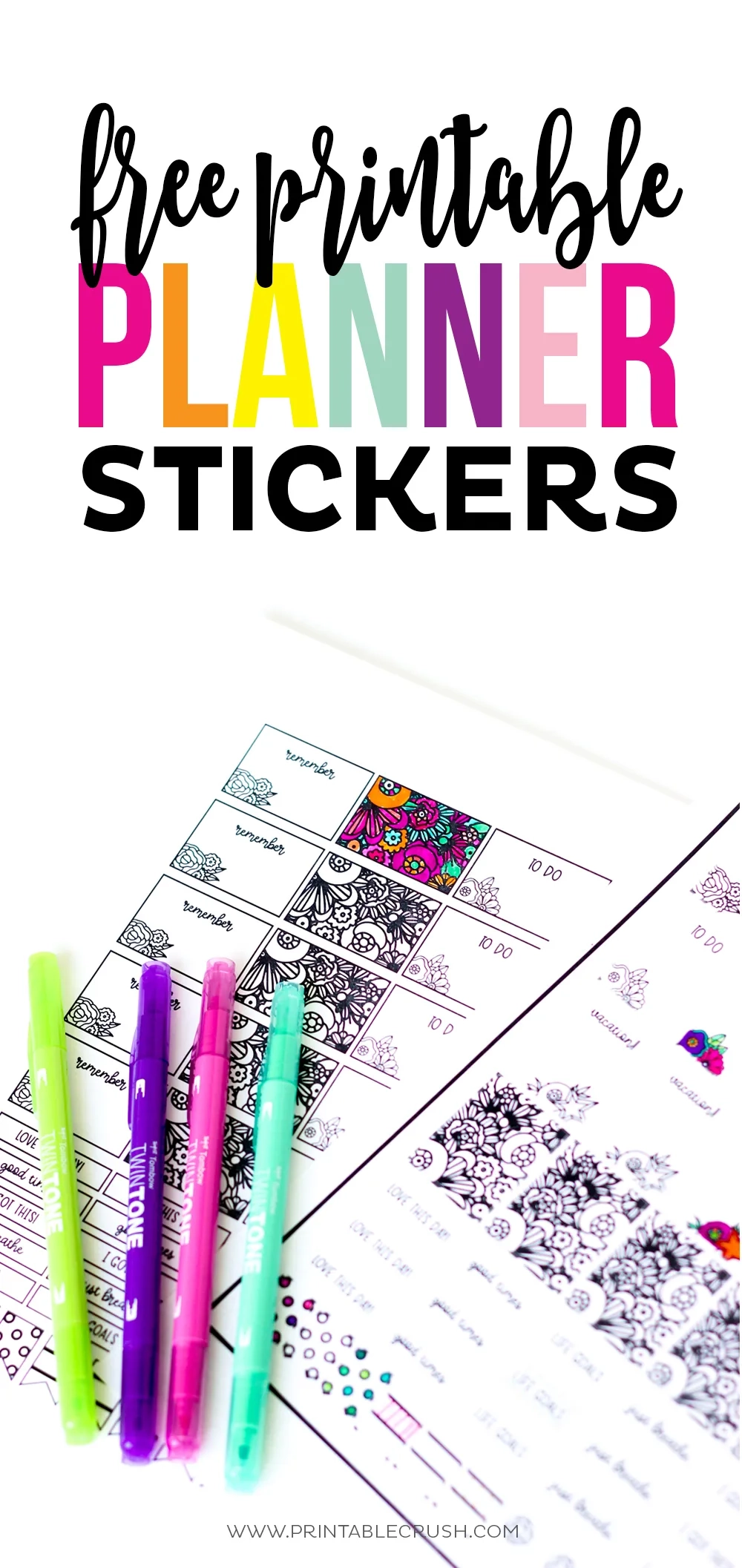 Printable Planner Stickers Using Cricut Print Cut Feature