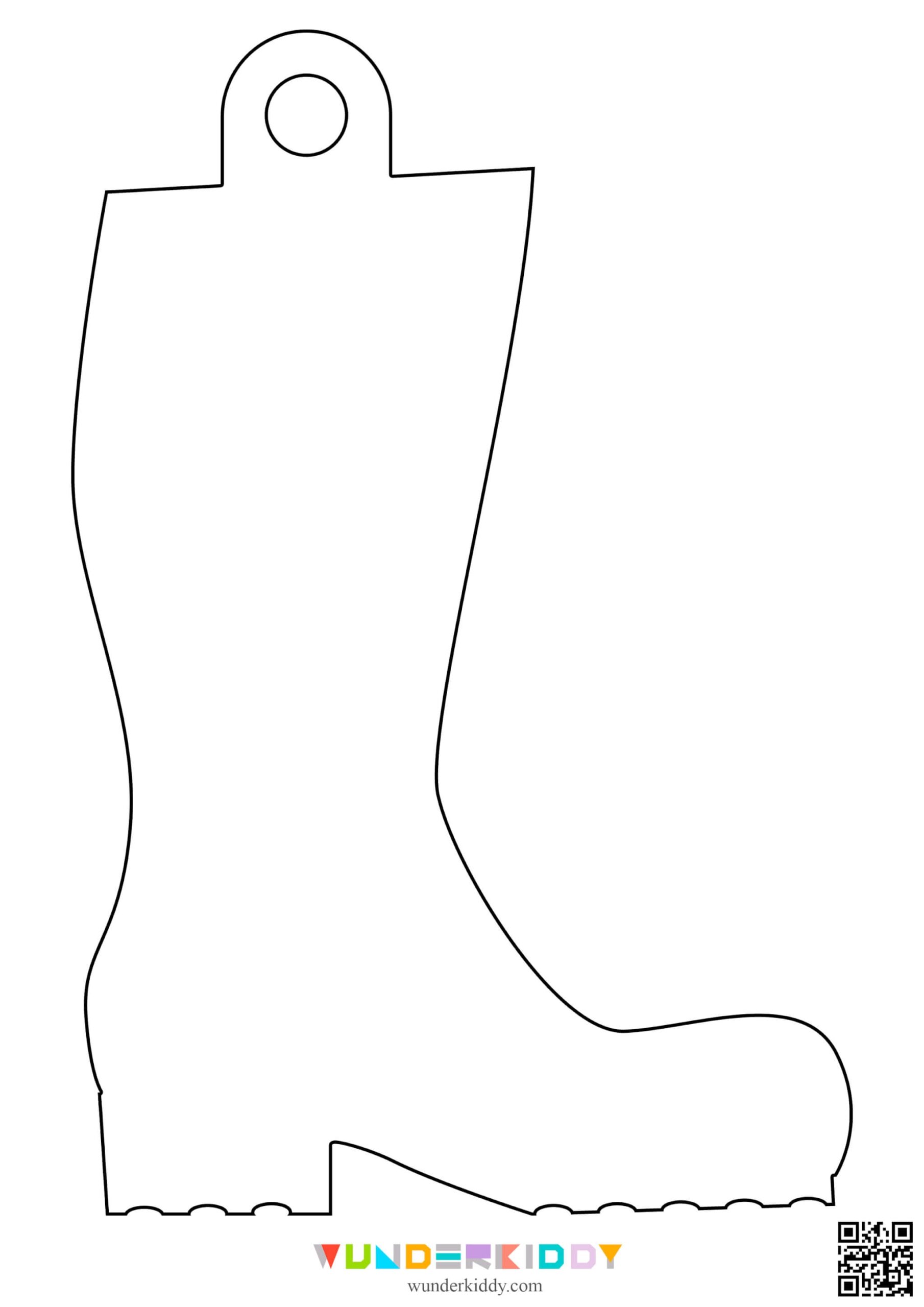 Printable Sheet Of Boot Pattern