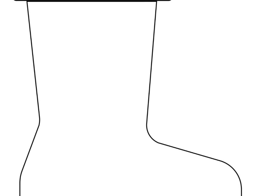 Printable Rain Boots Pattern Template For Craft Ideas