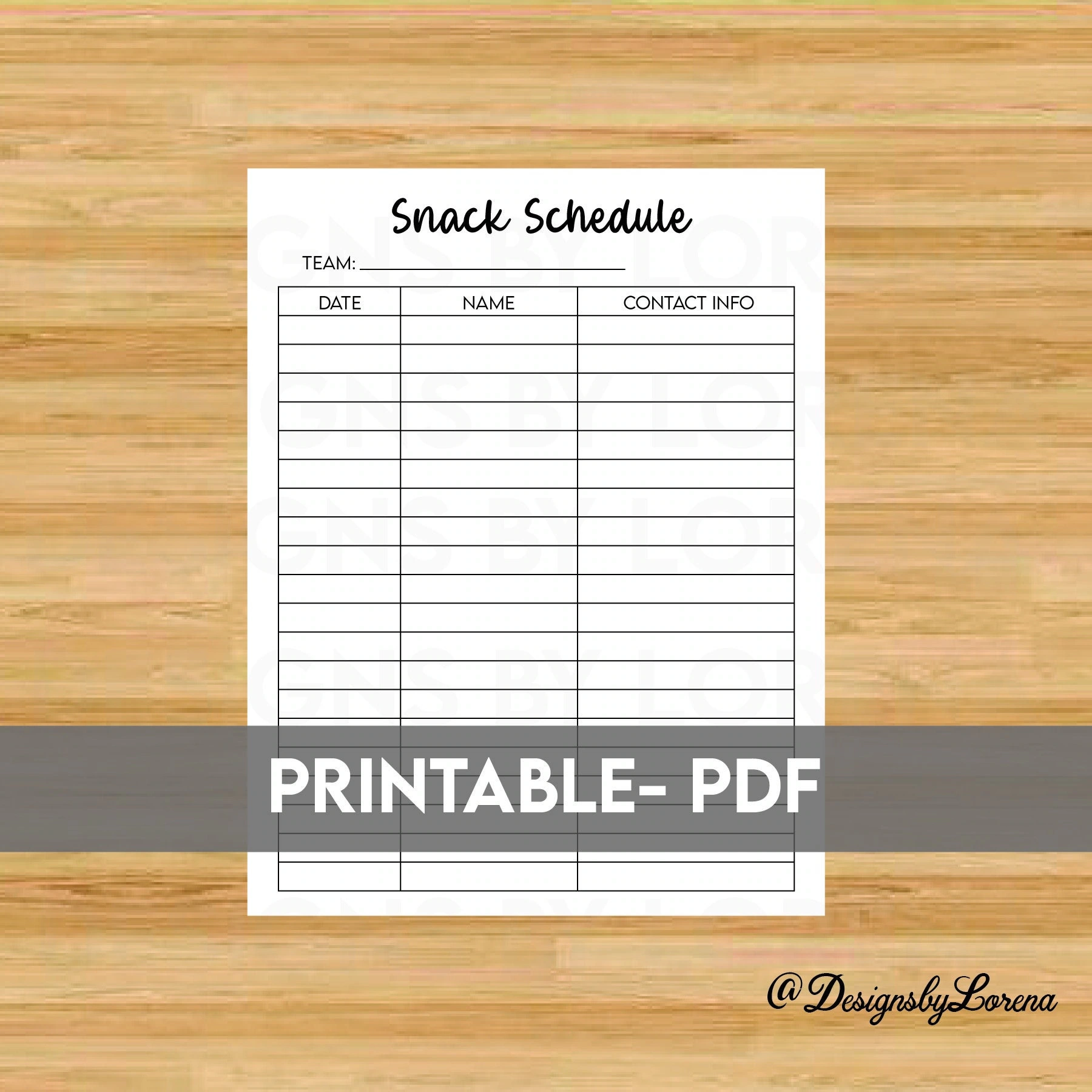 Printable Snack Schedule Sign up Sheet PDF Etsy Printable Snack Schedule Sign up Sheet PDF Etsy