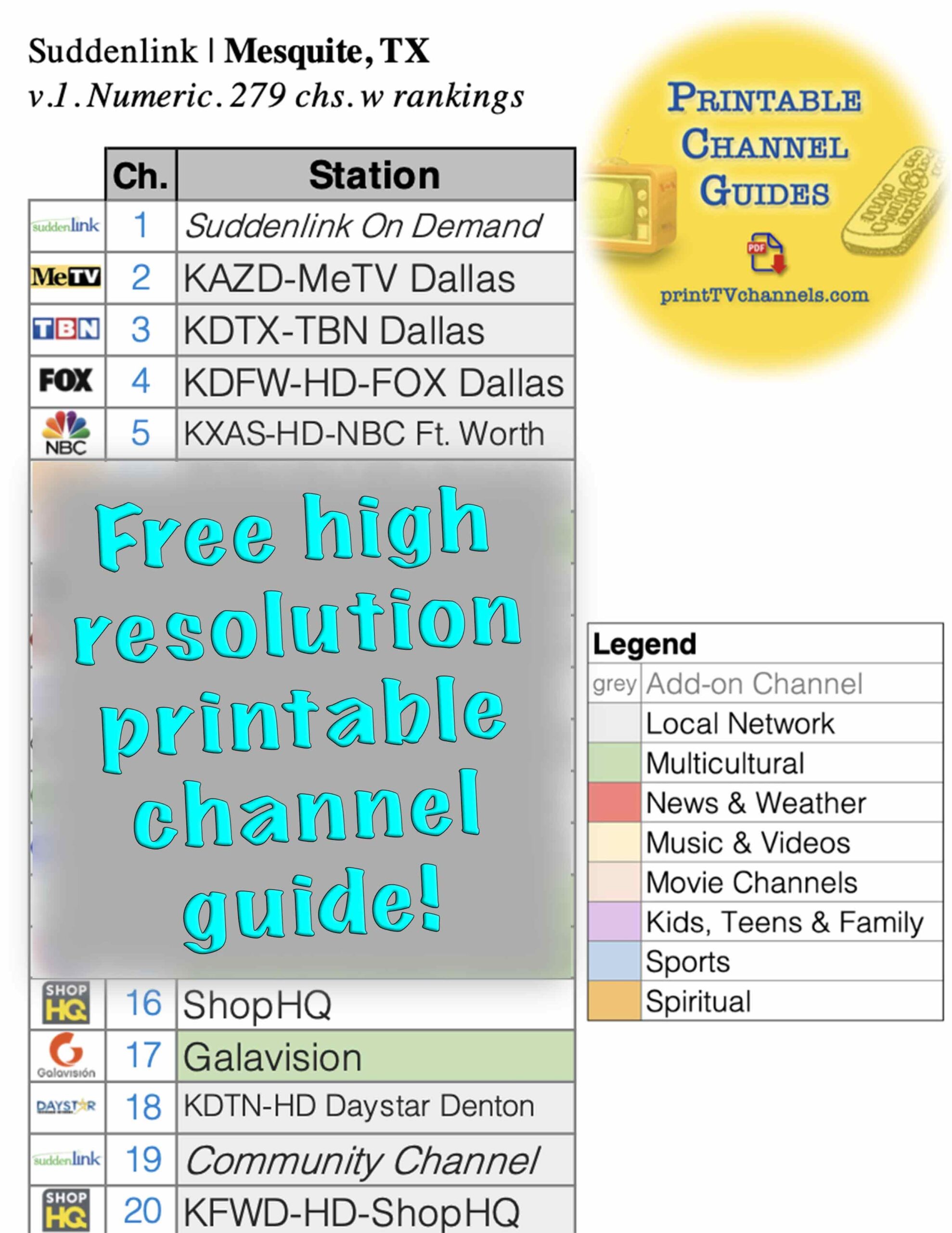 Printable Suddenlink Channels 2022 Large print PDF Full Lineup Printable Suddenlink Channels 2022 Large print PDF Full Lineup
