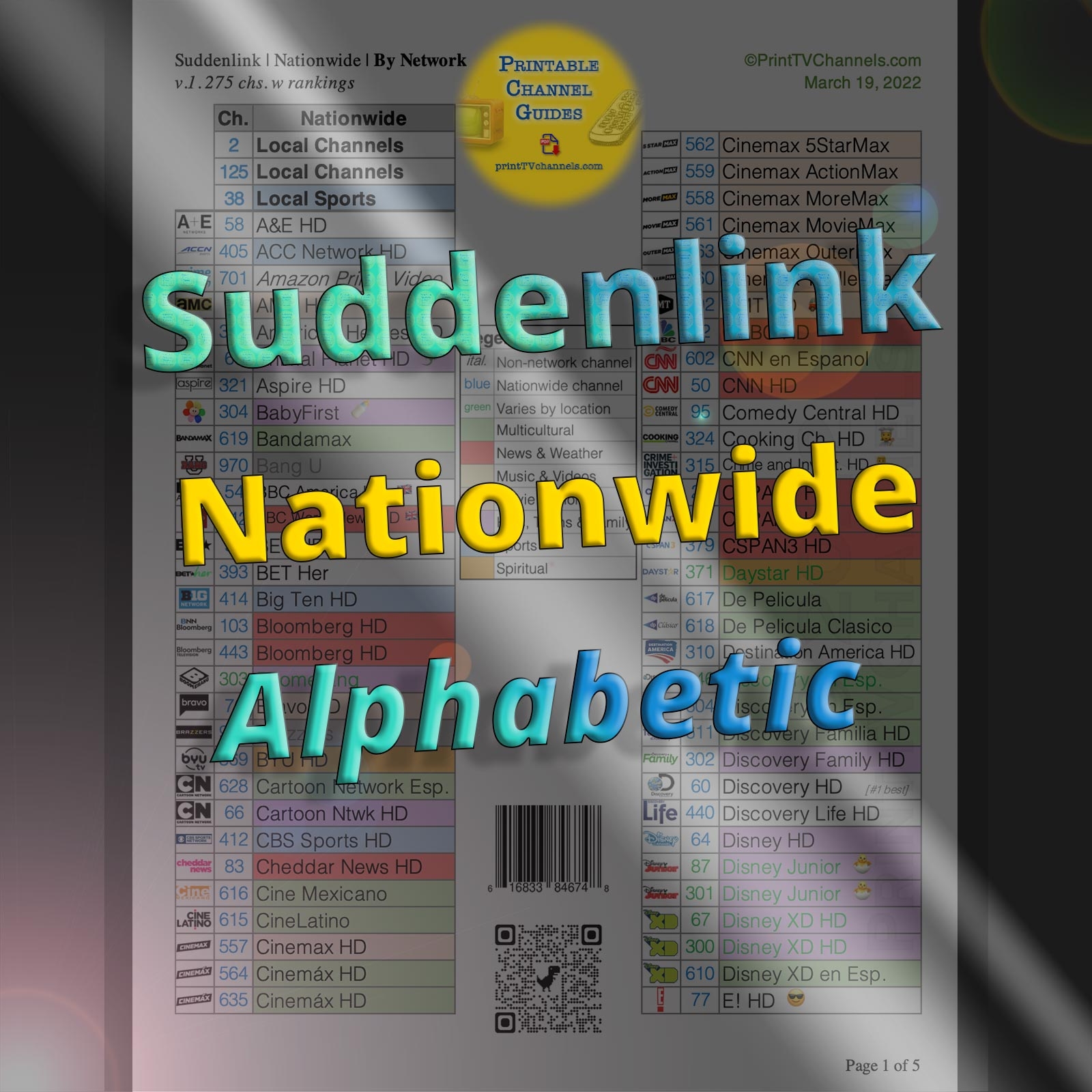 Printable Suddenlink Channel Guide Printable Suddenlink Channel Guide