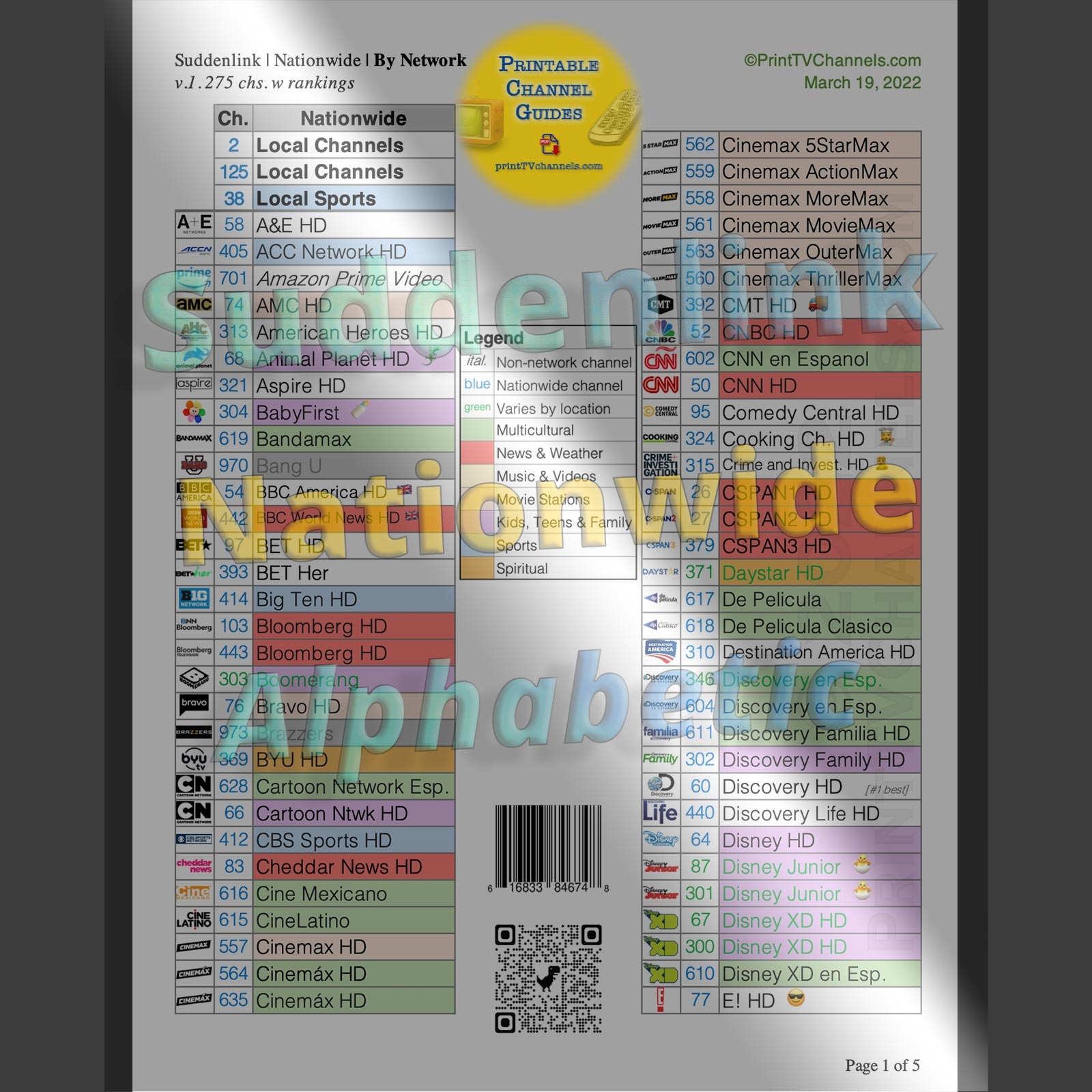 Printable Suddenlink Channels 2022 Large print PDF Full Lineup Printable Suddenlink Channels 2022 Large print PDF Full Lineup