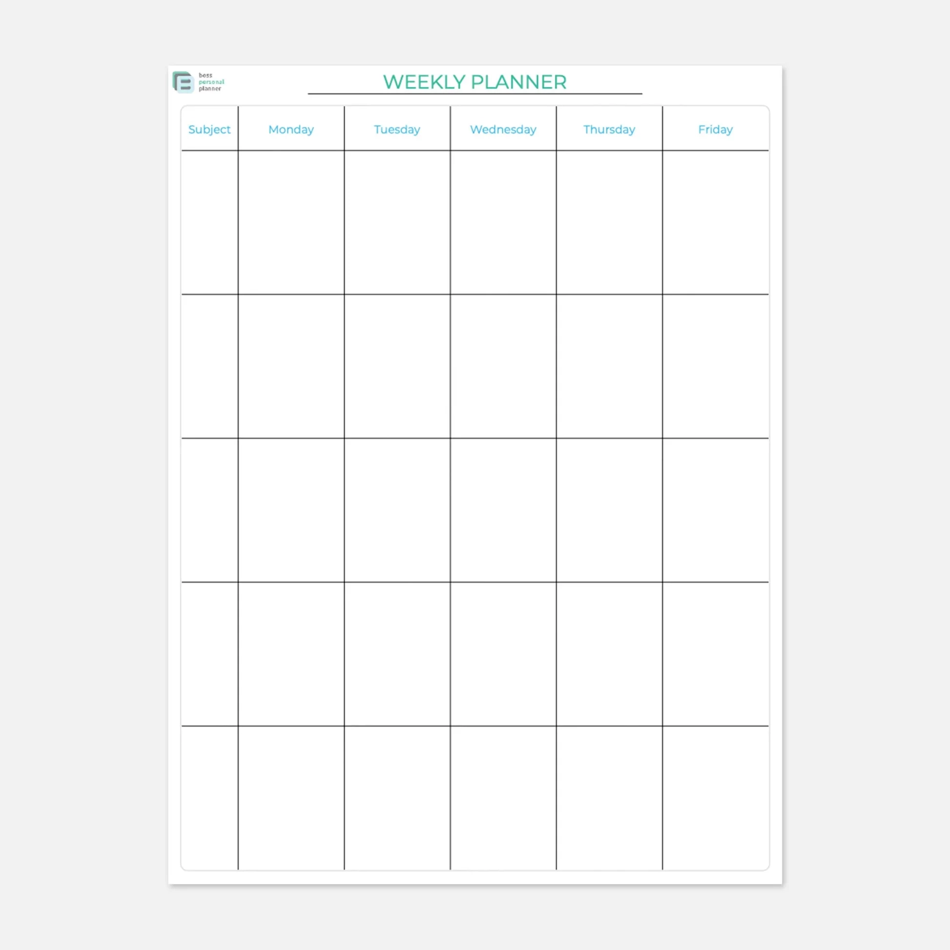 Printable Teacher Planner Grading Lesson Plans Student Information Boss Personal Planner