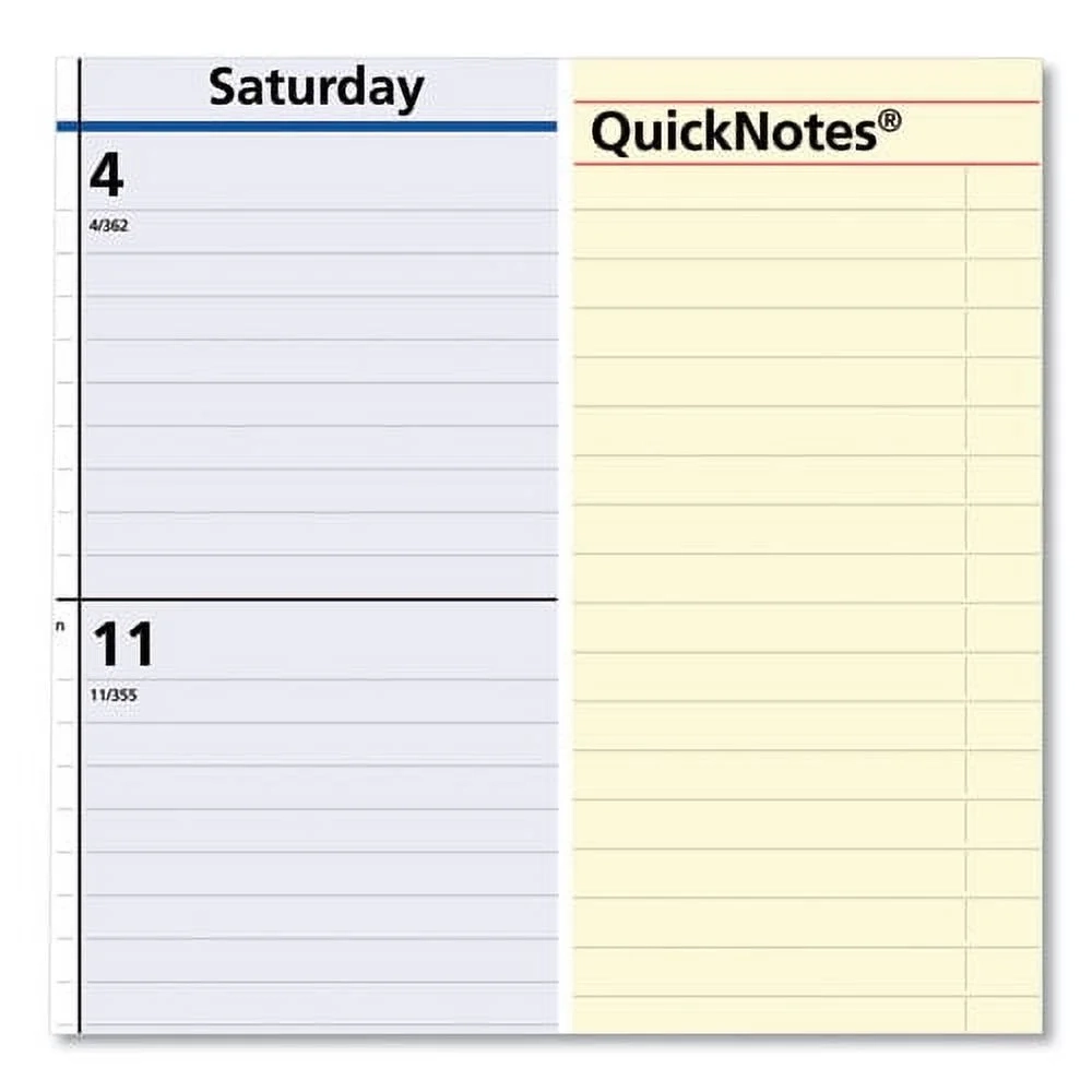 QuickNotes Desk Pad 22 X 17 White Blue Yellow Sheets Black Binding Clear Corners 13 Month Jan 2026 To Jan 2027 Bundle Of 2 Walmart