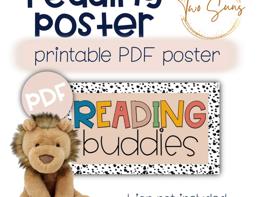 Reading Buddies Poster Classroom Posters Learning Resources Homeschool Resources School Printables Etsy Israel