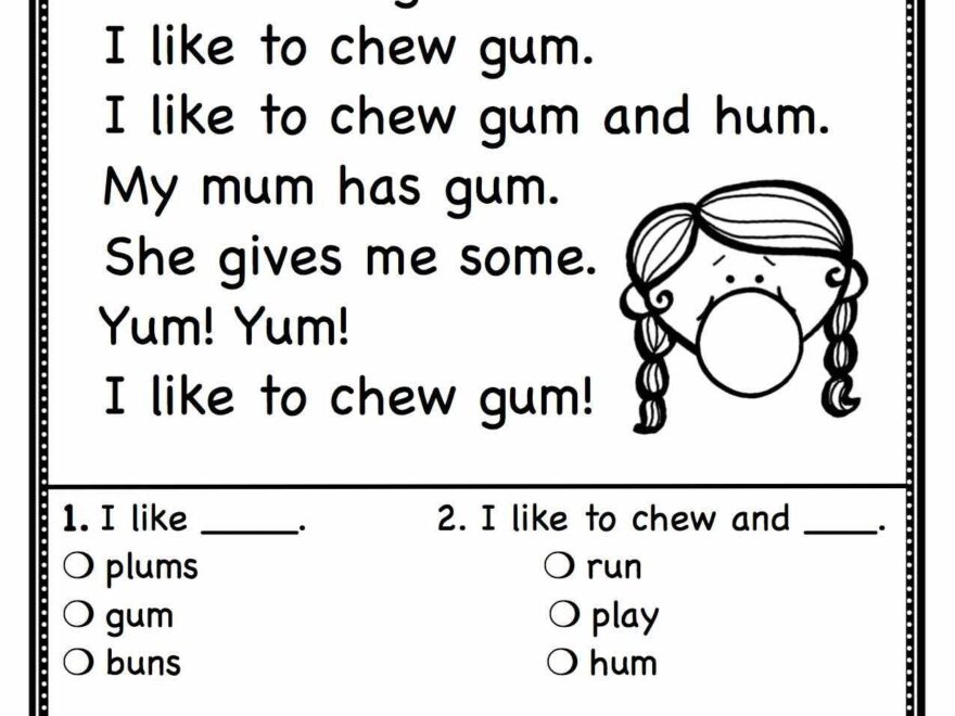 Reading Worksheets First Grade Reading Worksheets Worksheets Library