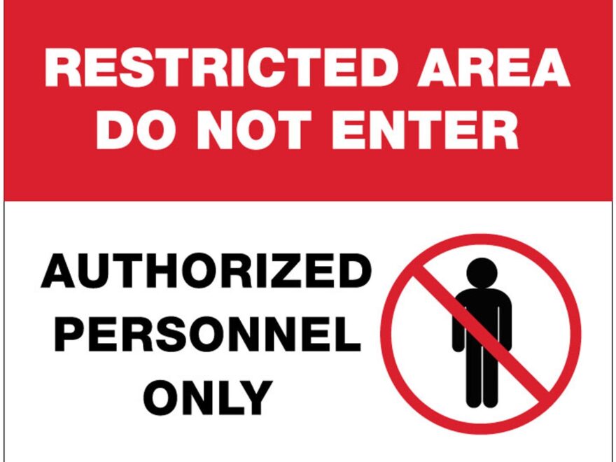 Restricted Area Printable Download Bazua Signs Graphics