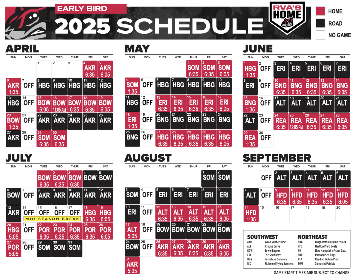 Richmond Flying Squirrels Announce Schedule And Home Game Times RVAHub