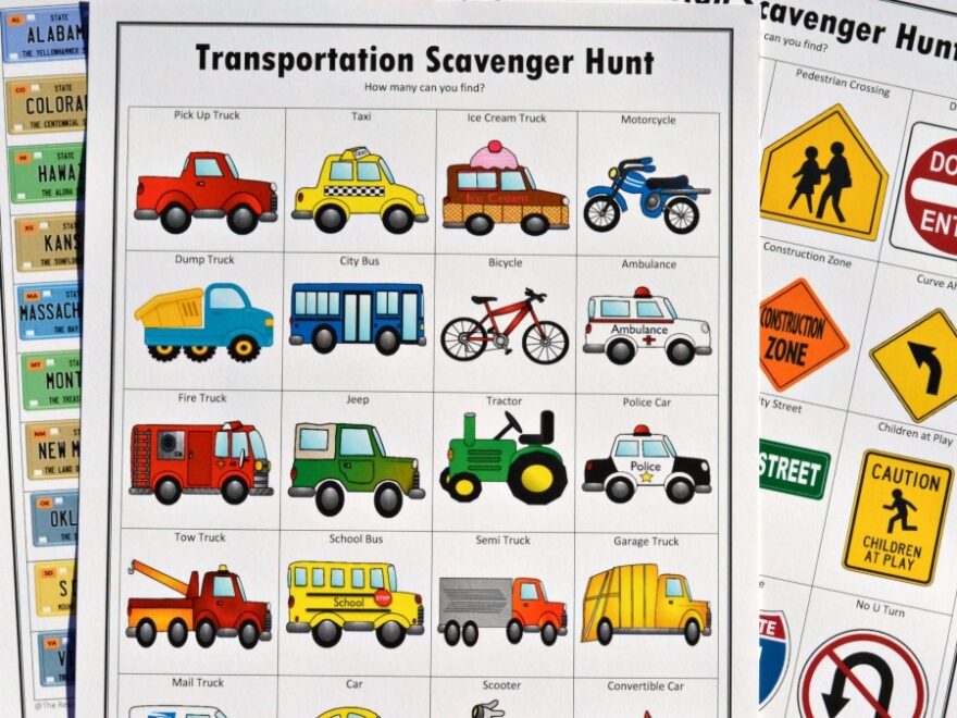 Road Trip Scavenger Hunts Free Printables The Resourceful Mama