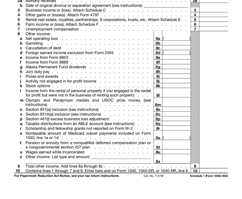 Schedule 1 Form 1040 Fill And Sign Online With Lumin