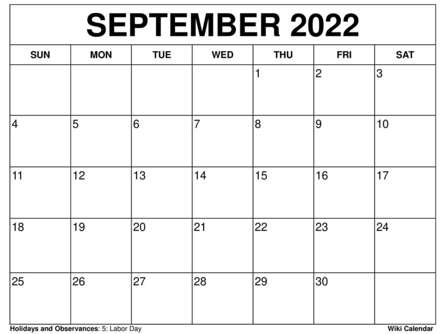 September 2025 Calendar Printable Templates More
