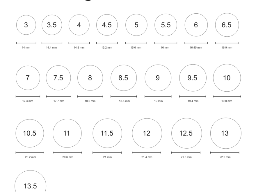 Sizing Guide Moissy Fine Jewelry