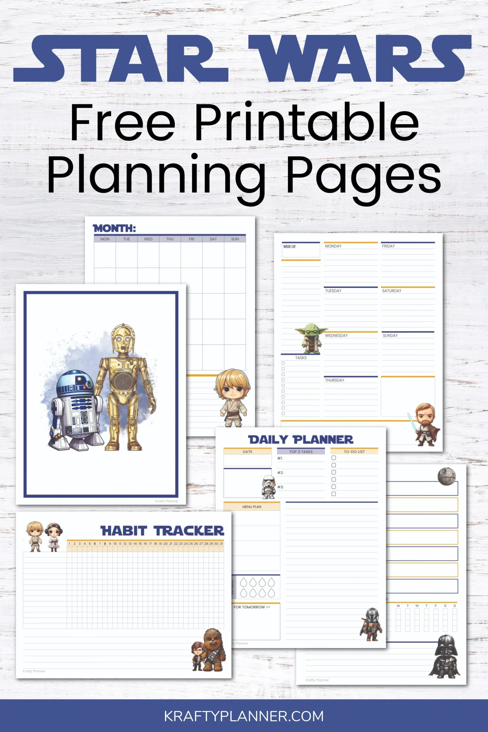 Stsr Wars Planner Printables