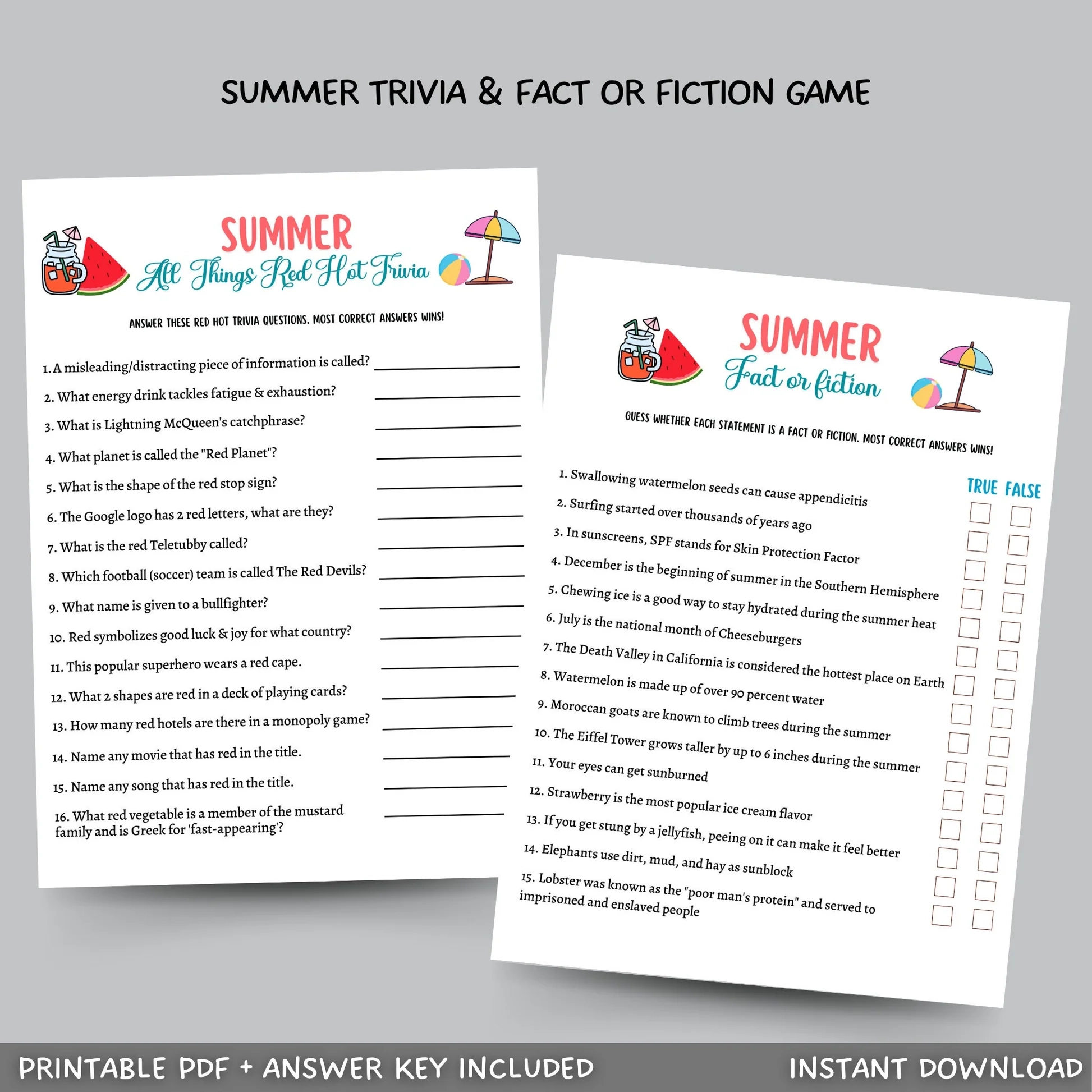 Kid Trivia Games Printable Kid Trivia Games Printable