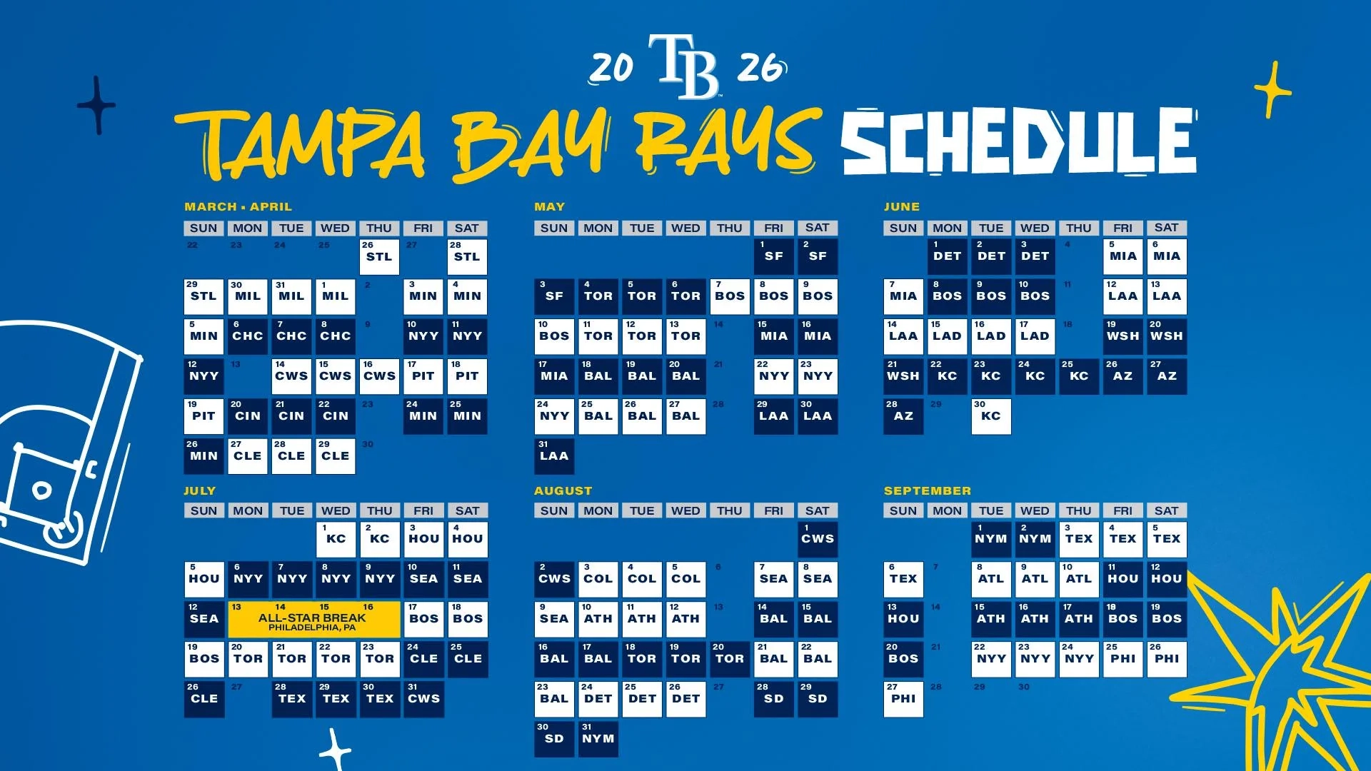 Tampa Bay Rays 2026 Schedule R tampabayrays Tampa Bay Rays 2026 Schedule R tampabayrays