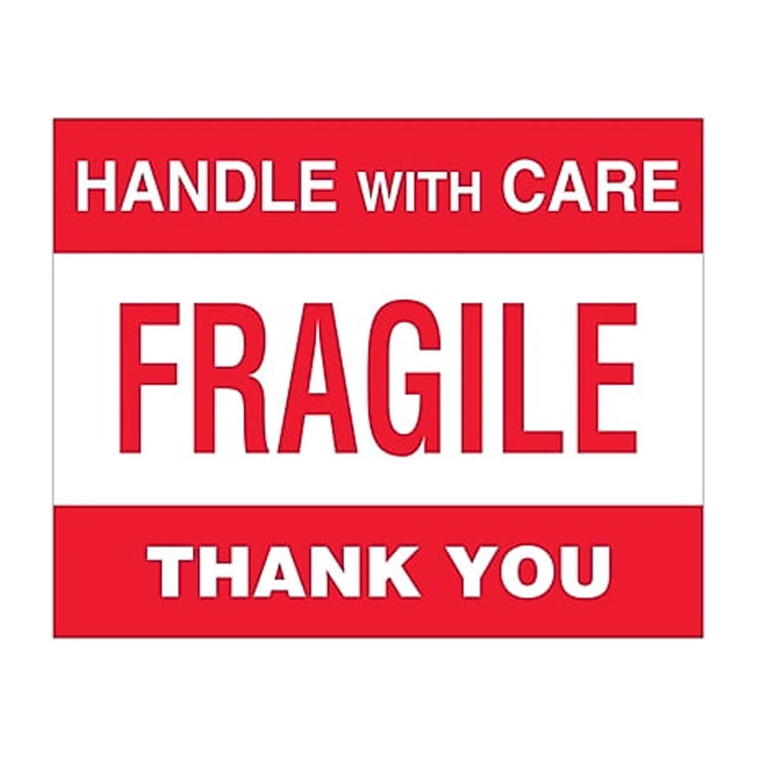 Tape Logic Label Fragile Handle With Care 8x10 DL1637 Walmart