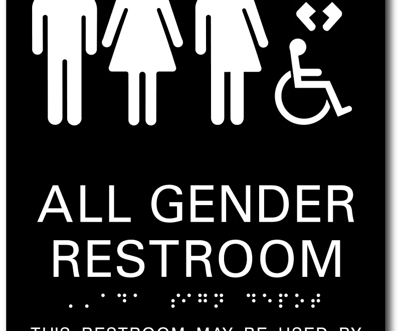 Transgender All Gender Restroom Signs ADA Sign Depot