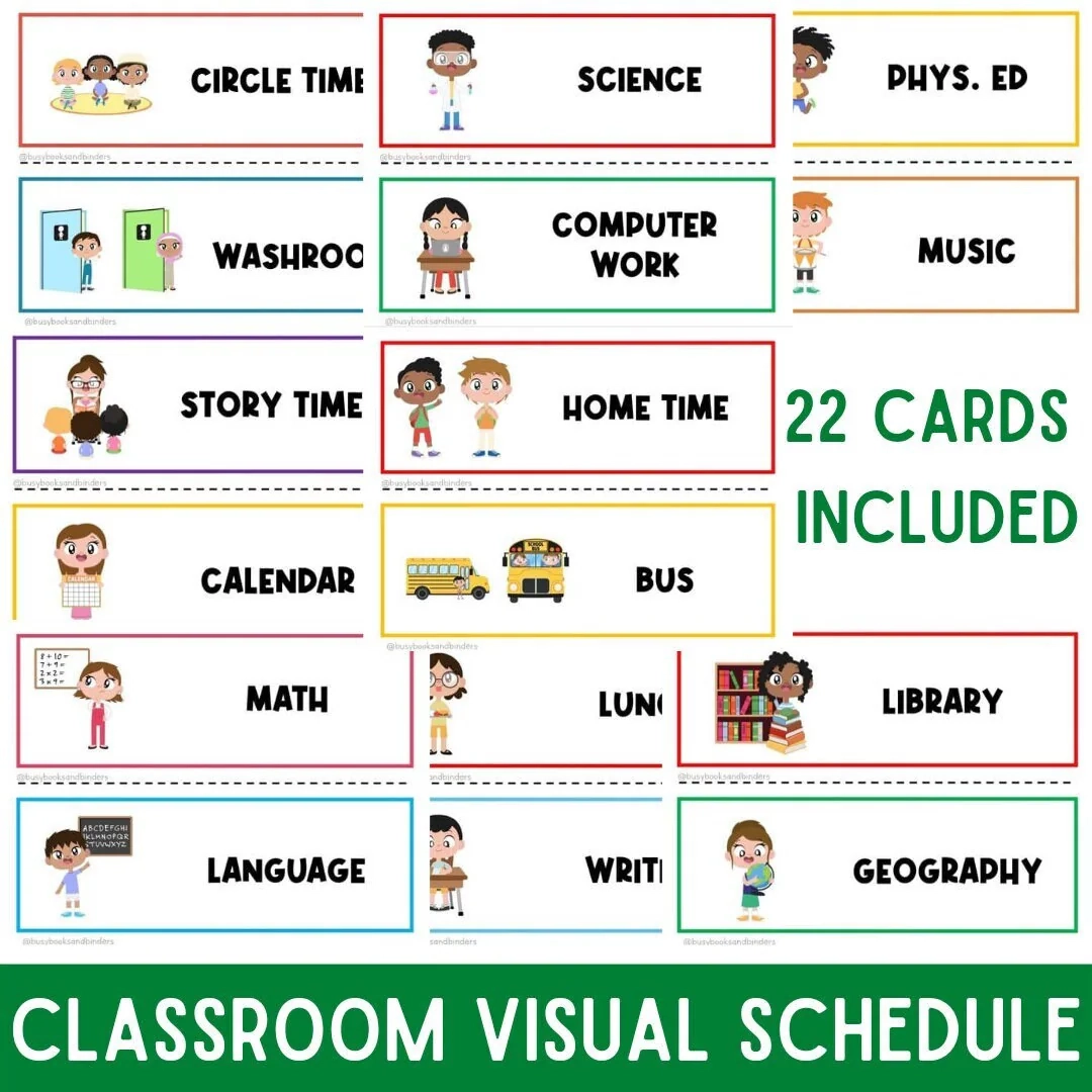 Printable Daily Schedule For Preschool Classroom