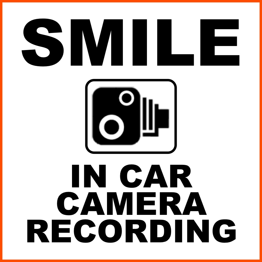Uber Car Camera Sign Printable