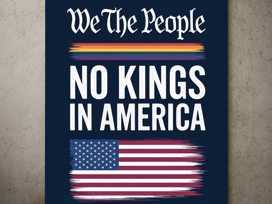 We The People No Kings In America Protest Sign PRINTABLE Anti trump Poster For March Digital Download Political Activist Rally Sign Etsy