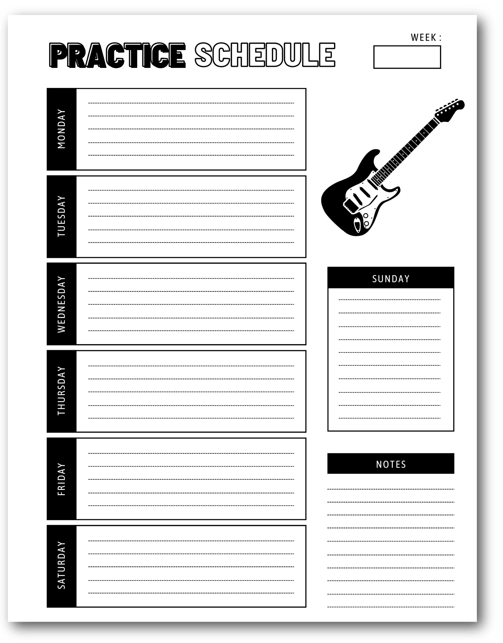 Guitar Work Sheets Printable Guitar Work Sheets Printable