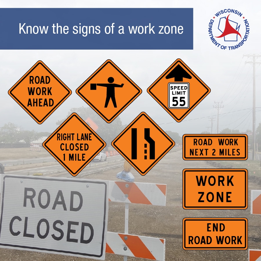 Printable Work Zone Road Sign